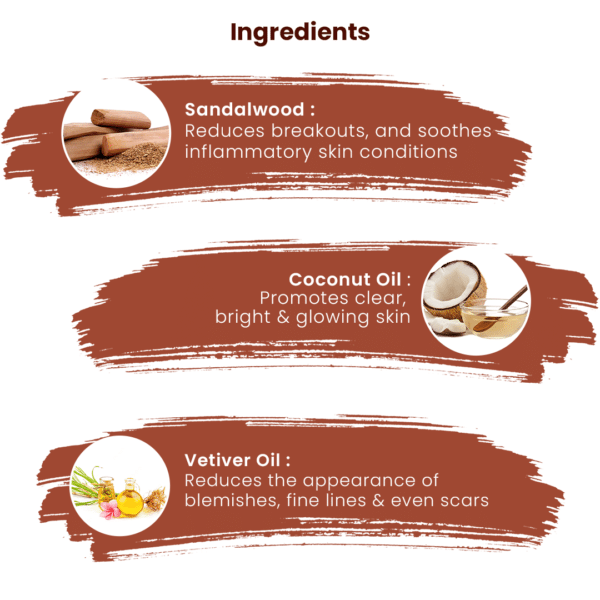 Ingredients of sandal soap