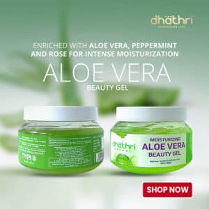 Aloe vera gel for face and skin